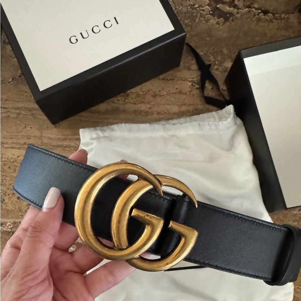 GUCCI GG MARMONT WIDE BELT